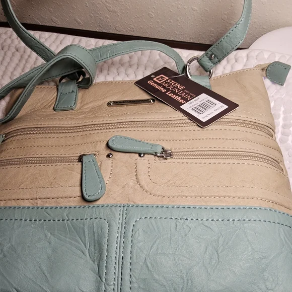 New Stone Mountain Geninue Leather Shoulder Bag - Picture 6 of 9